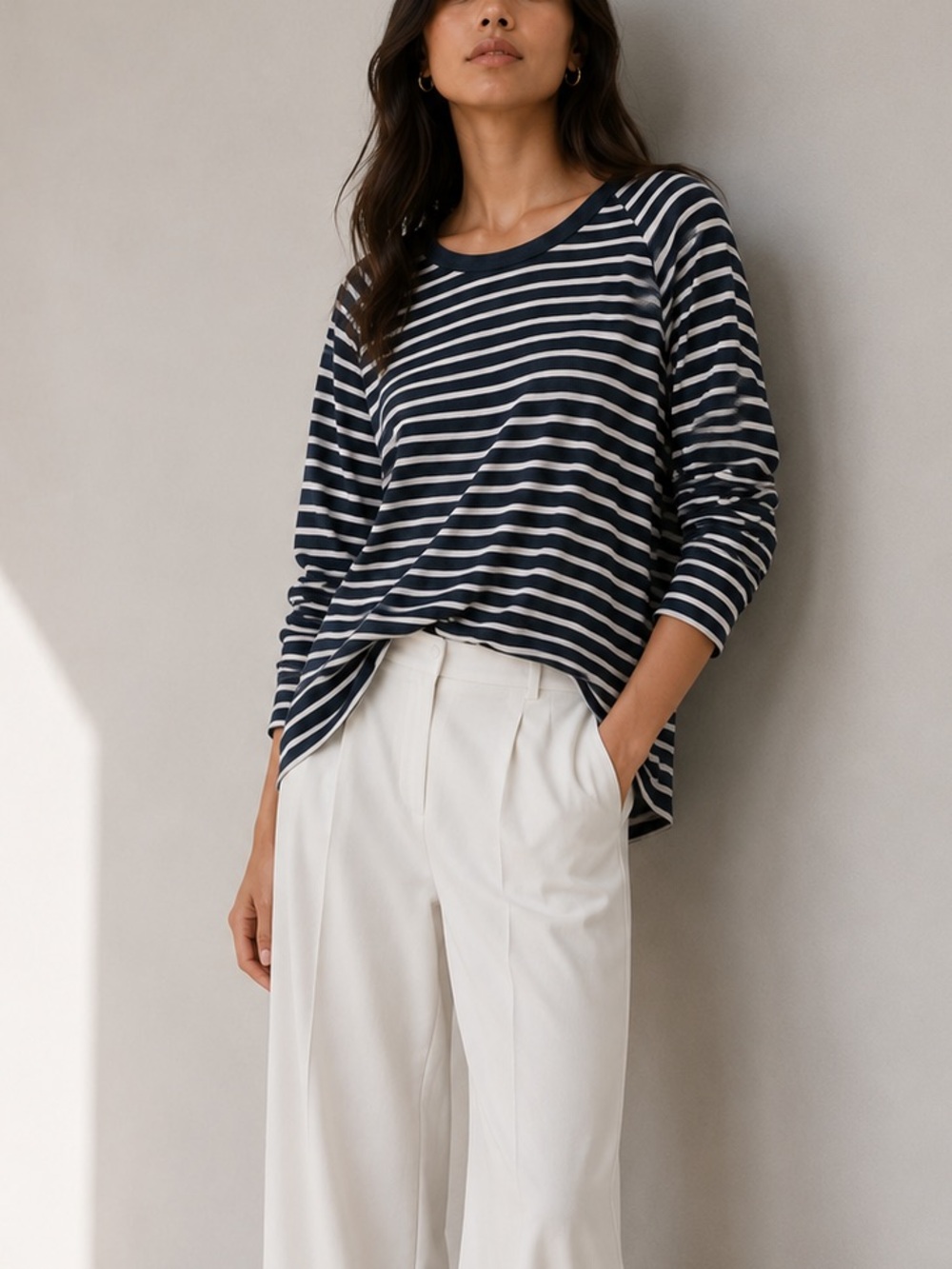 Matilda Jane striped long sleeve tunic top